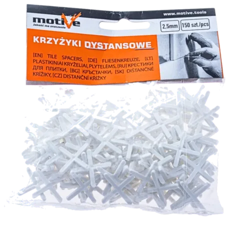 KRZYŻYKI 2,5mm GLAZURNICZE DO PŁYTEK GRESU MOTIVE 070 103